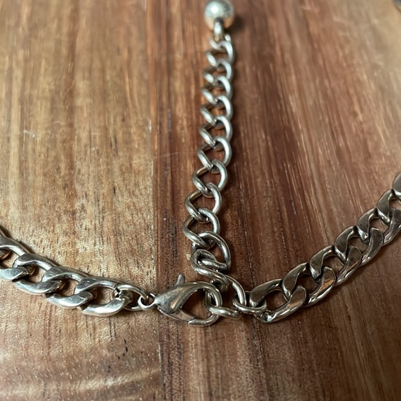 Glam Bib Statement Necklace Crystals Gold Silver Cream Gems - Picture 4 of 5